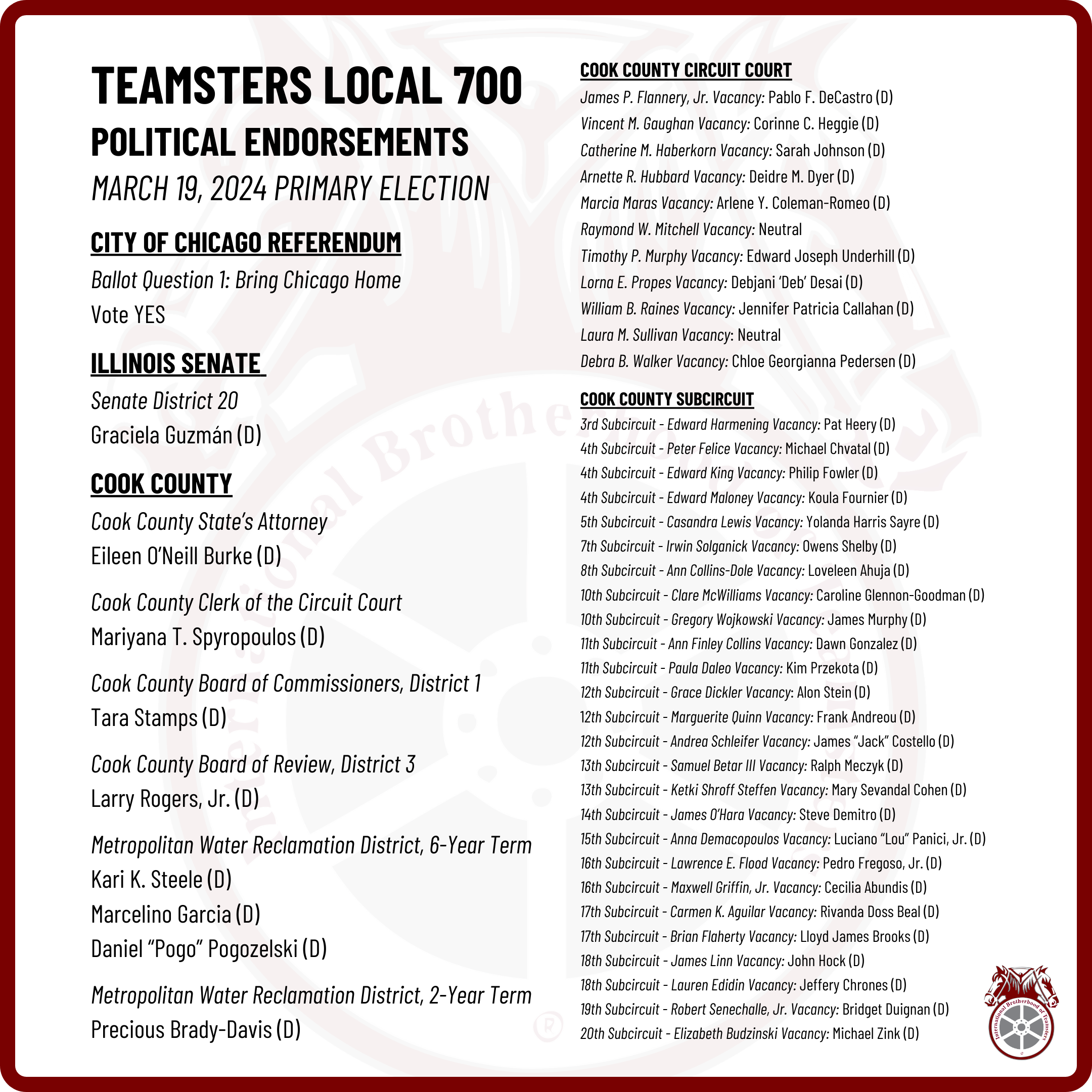 Teamsters Local 700